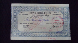 South Vietnam Viet Nam National Bond 100000 D - Zonder Classificatie
