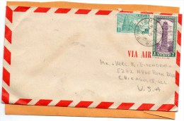 India Old Cover Mailed To USA - Cartas & Documentos