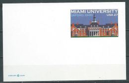 USA 2009 MIAMI UNIVERSITY FDC  PRECANCELL - 2001-2010