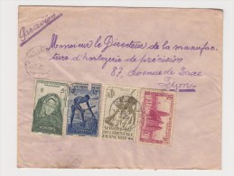 FRANCE. TIMBRE. LETTRE. COLONIE.69. LYON. RHONE. LOUP.  PA.POSTE AERIENNE. AOF. AFRIQUE OCCIDENTALE - Storia Postale