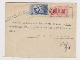 FRANCE. TIMBRE. LETTRE. COLONIE.69. LYON. RHONE. LOUP.  PA.POSTE AERIENNE. AOF. AFRIQUE OCCIDENTALE - Storia Postale