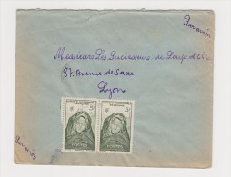 FRANCE. TIMBRE. LETTRE. COLONIE.69. LYON. RHONE. LOUP.  PA.POSTE AERIENNE. AOF. AFRIQUE OCCIDENTALE - Storia Postale