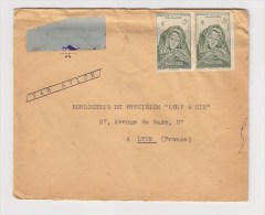 FRANCE. TIMBRE. LETTRE. COLONIE.69. LYON. RHONE. LOUP.  PA.POSTE AERIENNE. AOF. AFRIQUE OCCIDENTALE - Storia Postale