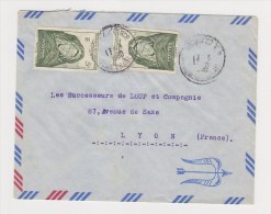 FRANCE. TIMBRE. LETTRE. COLONIE.69. LYON. RHONE. LOUP.  PA.POSTE AERIENNE. AOF. AFRIQUE OCCIDENTALE - Brieven En Documenten