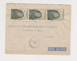 FRANCE. TIMBRE. LETTRE. COLONIE.69. LYON. RHONE. LOUP.  PA.POSTE AERIENNE. AOF. AFRIQUE OCCIDENTALE - Brieven En Documenten