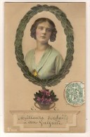CPA Gaufrée Relief Très Important Femme  Art Nouveau - Vrouwen