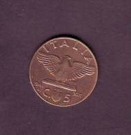 5 Cent. Soggetto  Aquila Con Fascio Anno 1941 MB  Circolata - 1900-1946 : Victor Emmanuel III & Umberto II