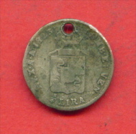 FS46 / -  1/4 Lira - 1823 M  - Italia Italy Italie Italien Italie - SILVER Coins Munzen Monnaies Monete - Lombardo-Veneto