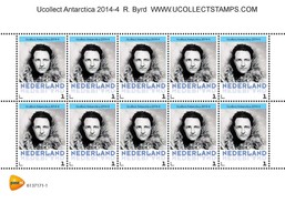 Nederland  2014-4  Ucollect Antartica  R, Byrd   Sheetlet Postfris/mnh/neuf - Nuevos