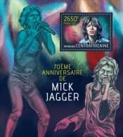 Central African Republic. 2013 Mick Jagger. (519b) - Chanteurs