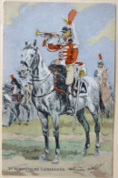 Litho Illustrateur Maurice Toussaint Militaria Soldat 4eme Regiment Cuirassiers Trompette Illustrées N° 335 - Uniform