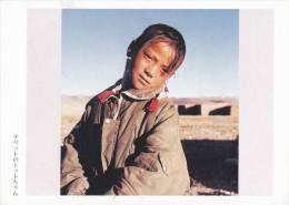 China - A Tibetan Girl, Photo By Iwasa Manpei, Japan's Postcard - Tibet