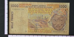 WEST AFRICAN STATES  1000  FRANCS  1995     -    (Nº06520) - West African States