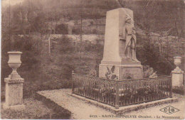 1924   Saint Hippolyte Du Doubs  " Le Monument " - Saint Hippolyte