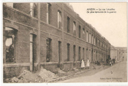 ANZIN LA RUE LECAILLEZ LA PLUS EPROUVEE DE LA GUERRE - Anzin