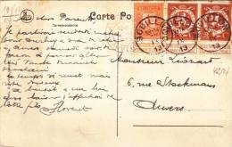 CPU47/  Rare @  42.50 €, 2 X 109 + 108 Bouillon Arrivée Anvers Sur CPA Bouillon Panorama - 1929-1937 Heraldic Lion