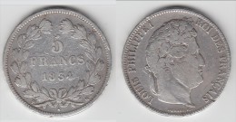 **** 5 FRANCS 1834 H LA ROCHELLE - LOUIS-PHILIPPE - TRANCHE EN RELIEF - ARGENT - SILVER **** EN ACHAT IMMEDIAT !!! - 5 Francs