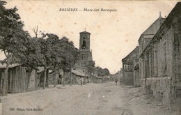 ROSIERES - Place Des Baraques  - 1924 - - Rosieres En Santerre