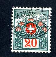 2750  Switzerland 1911  Michel #34  Used  Scott #J40 ~Offers Always Welcome!~ - Postage Due