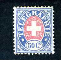 2875 Switzerland 1881  Michel #16 M*   ~Offers Always Welcome!~ - Télégraphe
