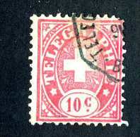 2879 Switzerland 1881  Michel #14 Used   ~Offers Always Welcome!~ - Telegraph