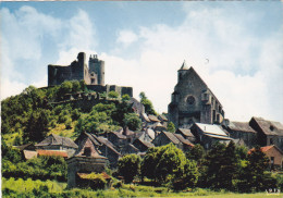 Cp , 12 , NAJAC , Le Château Fort Et L'église XIIIè Siècle - Najac
