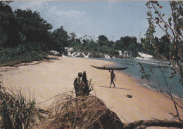 AFRIQUE,AFRICA,CAMEROUN,CAMEROON,ex Colonie Allemande Et Française,PLAGE,CACHET DOUALA AEROPORT - Camerun