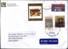 Mailed Cover (letter) With Stamps From Canada  To Bulgaria - Storia Postale