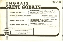 BUVARD  Agriculture - Engrais Saint Gobin PARIS - Petite Tache - Landwirtschaft