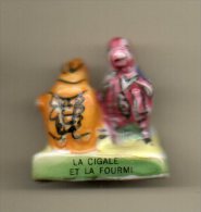 Fève  LA CIGALE & LA FOURMI Fable De LA FONTAINE 1995 - Strip