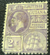 British Guiana 1921 Warship Sandbach 2c - Used - Guyane Britannique (...-1966)