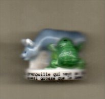 Fève Brillante  LA GRENOUILLE QUI VEUT SE FAIRE AUSSI GROSSE QUE LE BOEUF- Fable De LA FONTAINE 2006 - Cómics