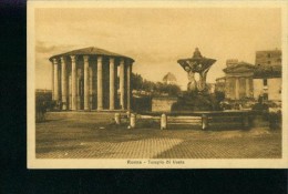 Cartolina Roma, Tempio Di Vesta Um 1900 - Fiume Tevere