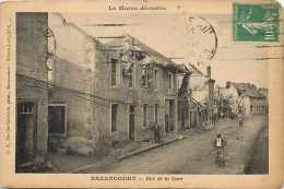 Marne - Ref A447 -guerre 1914-18- Bazancourt - Rue De La Gare - - Bazancourt