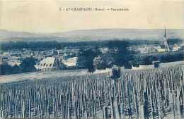 Marne - Ref A436- Ay Champagne - Vue Generale - Petit Plan Travail De La Vigne -alcool -carte Bon Etat   - - Ay En Champagne