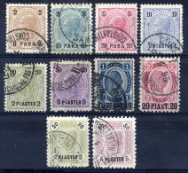 AUSTRIA PO In The LEVANT 1890-92 Surcharge Issues Used.  Michel 20-29 - Eastern Austria