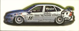 BTCC 1997 Warwick Vauxhall Vectra Autocollant 10x24,8 Cm - Automobile - F1