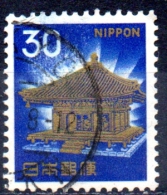 JAPAN 1966 Golden Hall, Chuson Temple  - 30y. - Gold And Blue   FU - Oblitérés