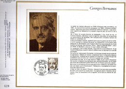 Feuillet Tirage Limité CEFsoie 442 Georges Bernanos - Briefe U. Dokumente