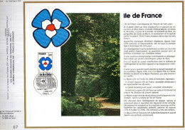 Feuillet Tirage Limité CEF 445 île De France - Covers & Documents