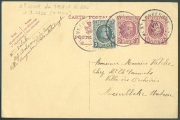 E.P. Carte Houyoux 5 + 15 Centimes + TP 5 Centimes Obl; Sc BLANKENBERGHE Du 2-VII-1926 Vers Meirelbeke - 2ème Jour Du Ta - Briefkaarten 1909-1934