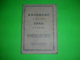 R!,Religion,christianity,pocket Calendar,orhodox Church,sinod,prayers,vintage,Serbia,Belgrade - Petit Format : 1941-60