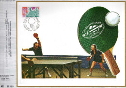 Feuillet Tirage Limité CEF 432 Tennis De Table Ping Pong - Covers & Documents