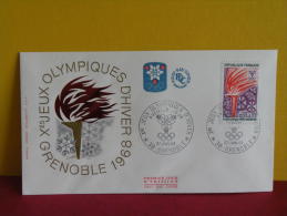 FDC- Jeux Olympiques D'Hiver 1968 - 38 Grenoble - 27.1.1968 - 1er Jour, - Winter 1968: Grenoble