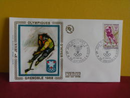 FDC- Jeux Olympiques D´Hiver 1968 - 38 Grenoble - 27.1.1968 - 1er Jour, - Winter 1968: Grenoble