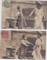 14 / 4 / 270  - 2  CPA  ENFANTS - Collections, Lots & Series