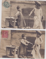 14 / 4 / 270  - 2  CPA  ENFANTS - Collections, Lots & Séries