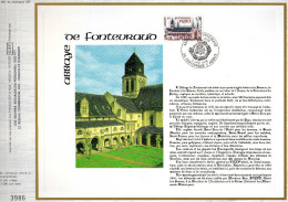 Feuillet Tirage Limité CEF 461 Abbaye De Fonteurauo - Covers & Documents