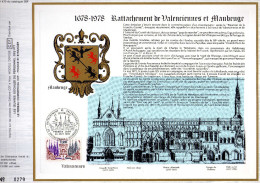 Feuillet Tirage Limité CEF 470 Rattachement De Valencienneset Maubeuge - Cartas & Documentos