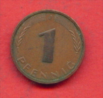 F3877 / - 1 Pfening 1981 ( J ) - FRG , Germany Deutschland Allemagne Germania - Coins Munzen Monnaies Monete - 1 Pfennig